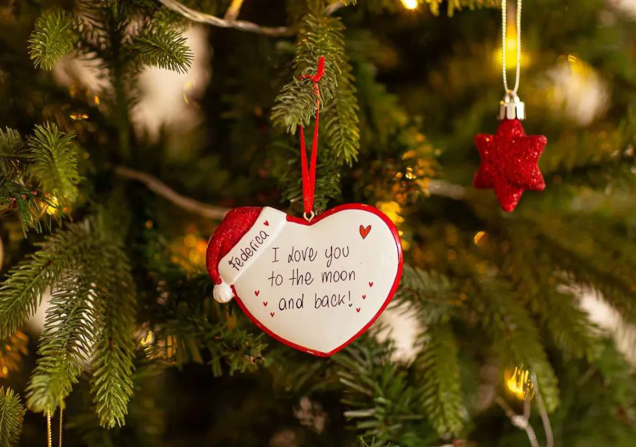 Christmas The Original Cuore Con Cappellino Di Natale