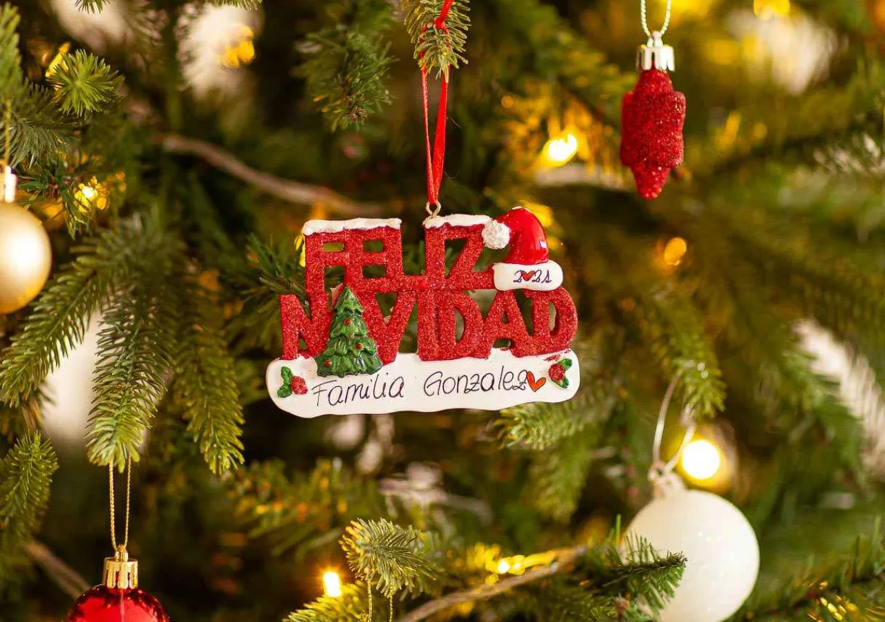 Christmas The Original Feliz Navidad Scritta Glitter