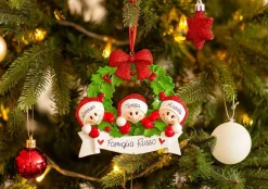 Christmas The Original Ghirlanda Con Fiocco Rosso Per 3
