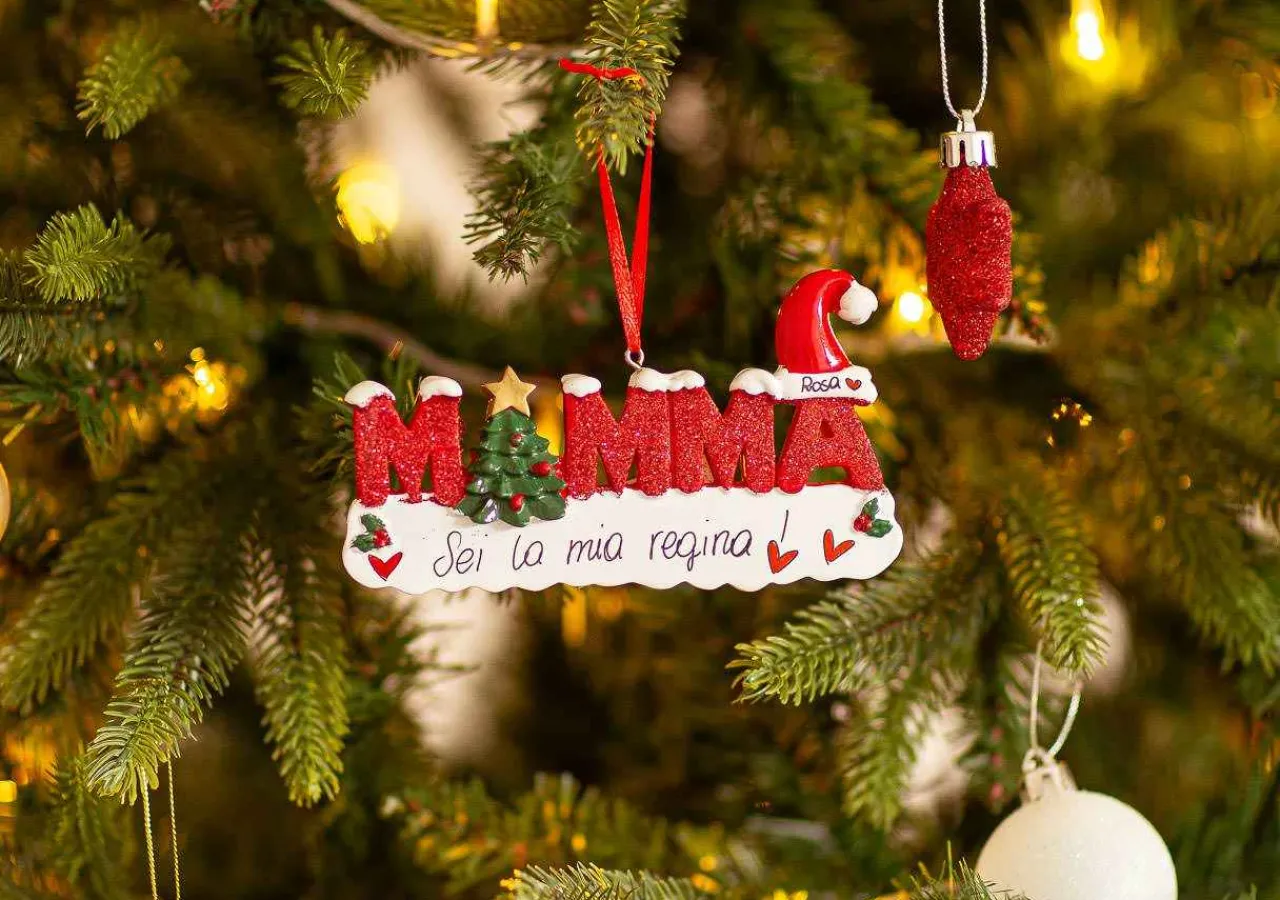 Christmas The Original Mamma Scritta Glitter